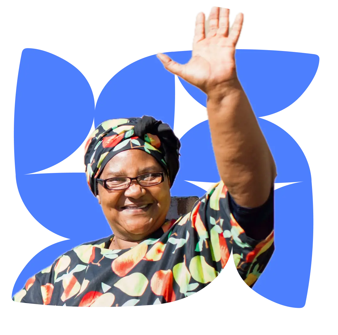 Gogo waving